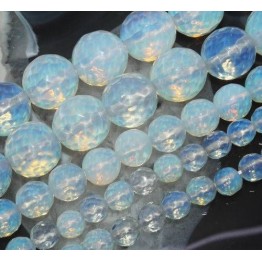  10mm Faceted Sri Lanka Moonstone Loose Beads 15"