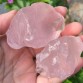  188g 2pcs Natural Pink Rose Quartz Crystal Rough Gemstone Specimen 