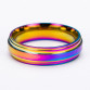 High Quality Rainbow Stainless Steel Ring for Women/Men Fashion Jewelry Accessories32876108855