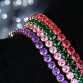 17KM Fashion Cubic Zirconia Tennis Bracelet & Bangle Adjustable Pulseras Mujer Charm Bracelet For Women Bridal Wedding Jewelry 