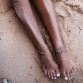 2017 Starfish Rune Bohemian Silver Color Female Rope Anklet Foot Bracelet On The Leg Jewelry For Women Barefoot Enkelbandje32813697929