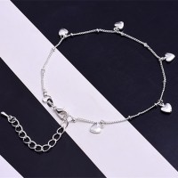 Anklet with Heart Charms