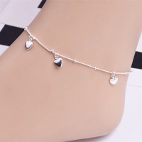 Anklet with Heart Charms