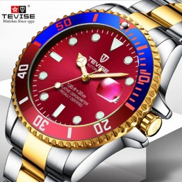 Mens Stainless Steel Analogue-face Water-resistant Self-winding Watch 