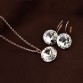 BAFFIN 2018 Original Crystals From SWAROVSKI Bella Jewelry Sets Round Pendant Necklaces Piercing Earrings For Women Wedding32787290354