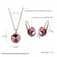 BAFFIN 2018 Original Crystals From SWAROVSKI Bella Jewelry Sets Round Pendant Necklaces Piercing Earrings For Women Wedding 