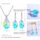 BAFFIN Genuine Crystals From SWAROVSKI Jewelry Sets Silver Color Waterdrop Pendant Necklace Dangle Earrings For Women Joyas 201832857273952