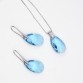 BAFFIN Water Drop Stones Jewelry Sets Genuine Crystals From Swarovski Silver Color Pendant Necklace Dangle Earrings For Women32725160474