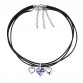 Boho Heart Choker Necklace Crystals from Swarovski Multilayer Rope Chain Set Statement Jewelry Bijou For Mother&#39;S Day Gift32803446968