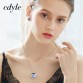 Cdyle Crystals from Swarovski Angel Wings Necklaces Earrings Purple Blue Crystal Heart Pendant Romantic Jewelry Set For Women32919904565