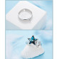 Cdyle Crystals from Swarovski Lovers Rings Set Fashion S925 Sterling Silver Jewelry for Engagement 2018 Star Female Wedding Blue32849655427