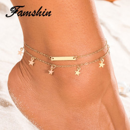 FAMSHIN Hot Jewelry Anklets for Women Foot Accessories Summer Beach Barefoot Sandals Bracelet ankle on the leg Female Ankle