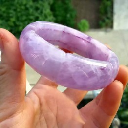 Genuine Purple Genuine Natural Lavender Amethyst Gemstone Rectangle Bead Stretch Bracelets For Women