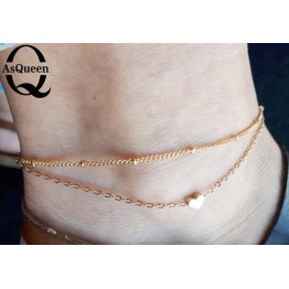 Gold Color Barefoot Star Chain Beach Jewelry Ankle Bracelet Anklet Barefoot Jewelry Bracelet On The Leg 2017 Simple