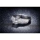 H:HYDE Silver Color Rings For Women Wedding Jewelry Bijoux zirconia vintage Accessories Engagement Bague Bijouterie