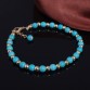 Halhal Simple Turquoises Anklets for Women Fashion Barefoot Sandals Chain Ankle Bracelets on the Leg Feet Jewelry Children Gift32883784973