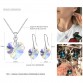 Joyashiny Crystals From Swarovski Classic Romantic Heart Pendant Necklaces Drop Earrings Jewelry Sets For Women Lovers Gift32860223885