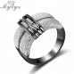 Mytys Black and Silver Mix Color Two Tone Gold Rings for Women Fashion Design Modern Jewelry New Lady Accessory Ring Gift R199932848788893