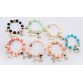 New Arrival Fashion Wrap Cuff Charms Crystal simulated Pearl Beads Hearts Elastic Force Bracelet For Women Jewelry Wholesale