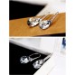 SALE New 925 silver Earrings Female Crystal from Swarovski New woman name earrings heart micro set hot Fashion jewelry