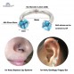 Starbeauty 1pc 1.2x8mm C Nose Ring AAA Zircon Lip Helix Piercing Nose Hoop for Women Pircing Earring Cartilage Piercing Jewelry