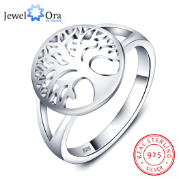 Tree of Life Classic Accessories 925 Sterling Silver Rings For Women New Mothers Day Gifts  (JewelOra RI102308)