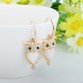 Vintage Rhinestone Owl Earrings For Women Gold Silver Color Earrings Famous Brand Jewelry Pendientes Mujer Brincos EH0474432844611964