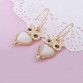 Vintage Rhinestone Owl Earrings For Women Gold Silver Color Earrings Famous Brand Jewelry Pendientes Mujer Brincos EH0474432844611964